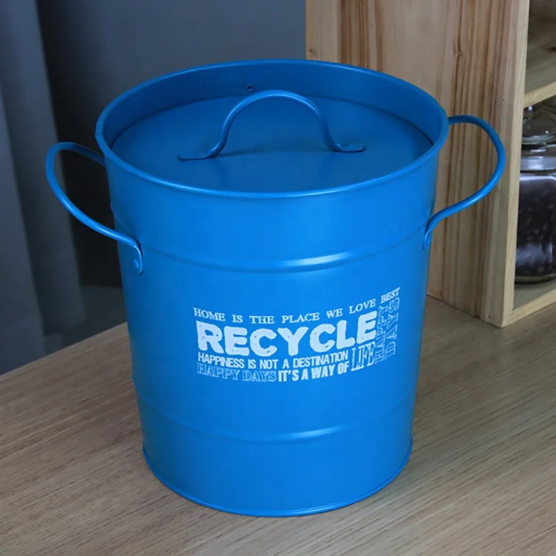 Оптовая продажа, кухонный компостный ведро, внутренний компостный ведро для пищевых отходов, металлический компостный ящик