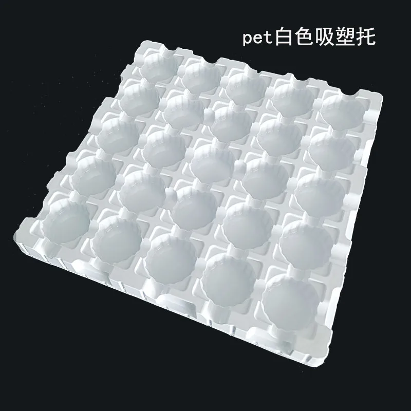 PET/PVC/PP/PS customized plastic food pack chocolate plate tray blister box clam shell