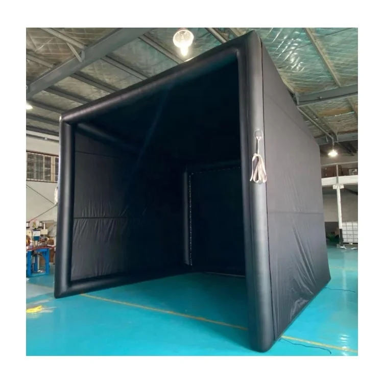 PVC airtight inflatable movie screen tent cage dome outdoor golf practice netting