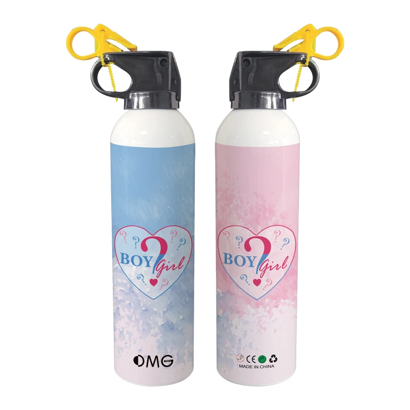Wholesale News Boys Girls Sex Reveal Color Cannon Powder Spray Bottle Air Mist Sex Reveal Salute gun confetti