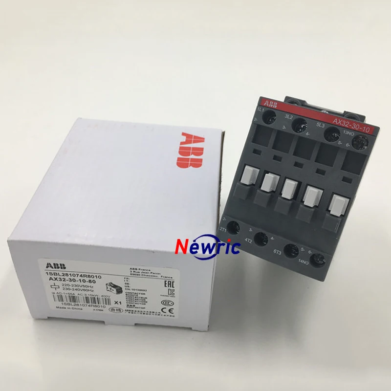 Оригинальный ABB контактор переменного тока AX09 / 12 18 25 32 40 50 65 80 95 - 30-10 01220-230V50Hz/230-240 автоматические