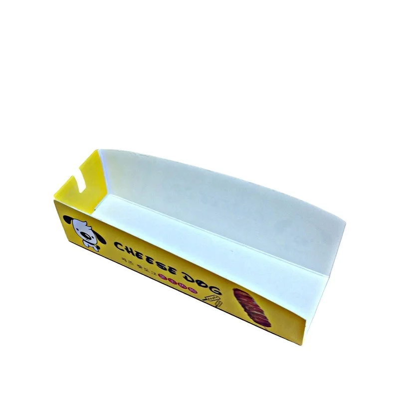 SENCAI wholesale custom printing biodegradable hot dog food paper tray box