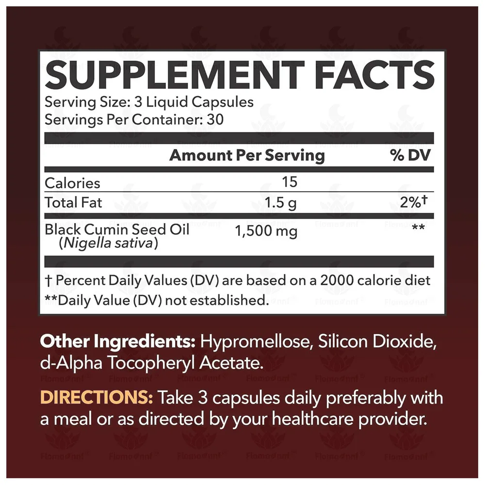 GMP factory Black Seed Oil Softgels Cold Pressed Nigella Sativa Pills Non-gmo Gluten Free Support Private Label 90 capsule