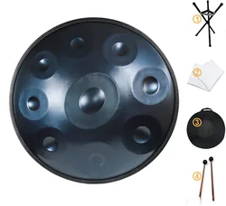 12 Notes Handpan Stainless Steel Hand Drum 440hz Or 432hz D Minor Kurd Soft Case 22 inches Drum