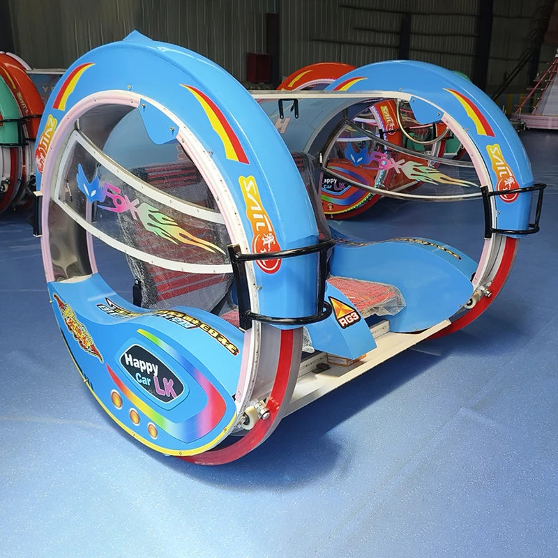 Amusement Park Outdoor Playground Double Players Rolling Car 360 Degree Remote Control Rolling Car