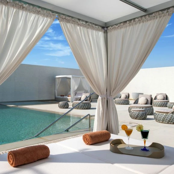 High Quality  Water Resistant Outdoor Curtains Heat Insulation Patio Blackout Curtain for Porch Pergola Cabana Gazebo