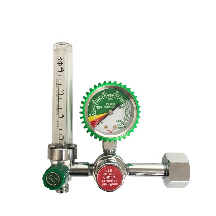 Customized Medical oxygen pressure regulator digital medical oxygen regulator with flowmeter Humidifier