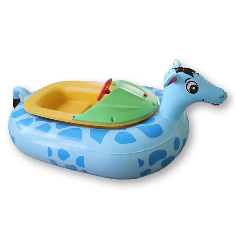 China Supplier Water Park Bumper Boat Adult Pedal Amusement Water Park Playing Cartoon Kids Electric Bumper Boat For Water Pool
