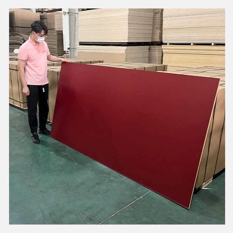 High Quality Fibreboards  Laminated Melamine Faced Wood Mdf Hdf Board For Furniture