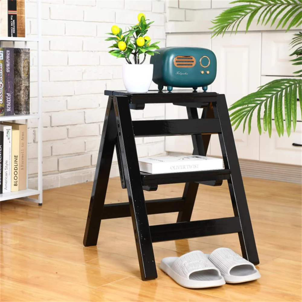 Kitchen Portable Solid Compact Step Ladder Chair High Quality Foldable Stool 2-Step