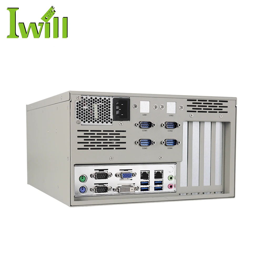 Настольный процессор i7 с двойным дисплеем, чипсет B75 2PCI 2PCIE с серверным шасси 4U