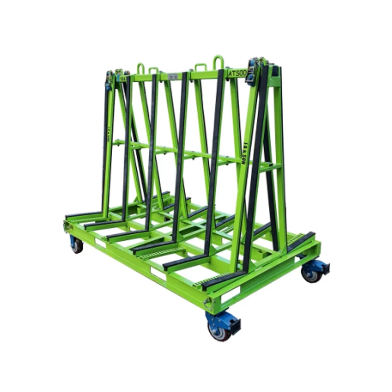 china glass Mobile rack sheet material transport A frame cart