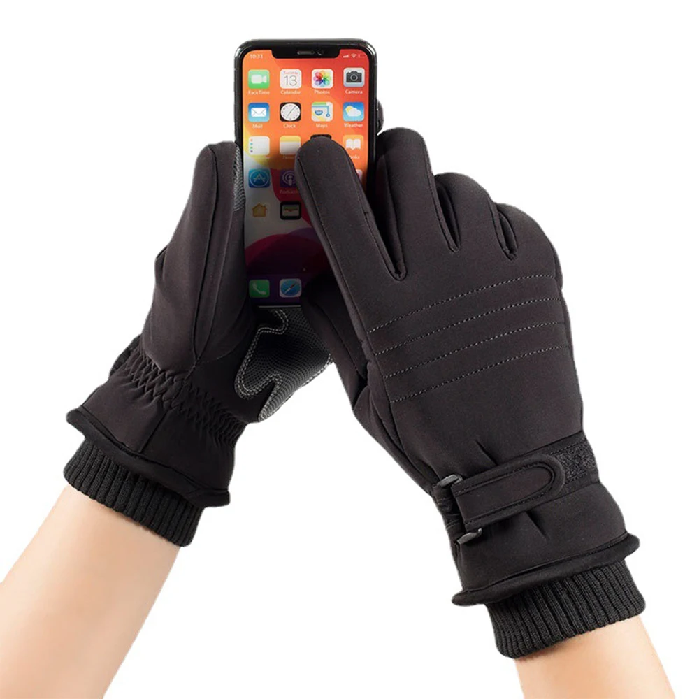 Comfortable outdoor winter sports thick windproof waterproof non-slip warm ski gloves for adults