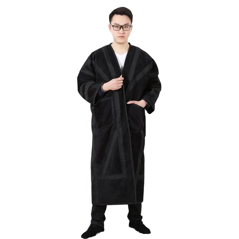 2021 Арабская мужская Одежда Мусульманский толстый плюшевый халат мусульманский весенний и осенний Халат