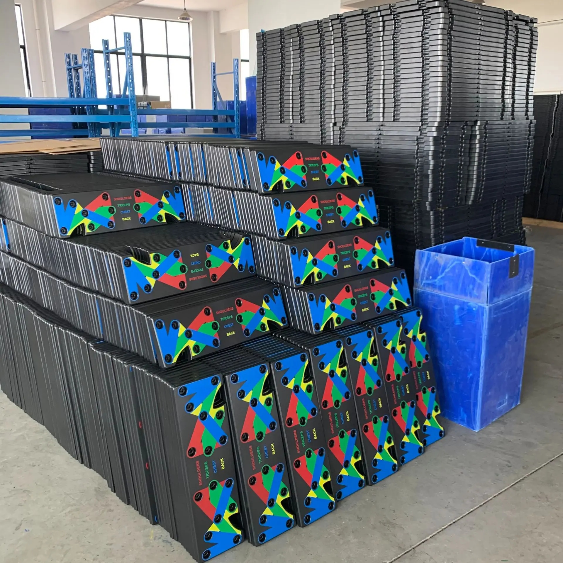 9 in 1 fitness foldable power press push-ups board push up rack board system push up board with Tension Rope