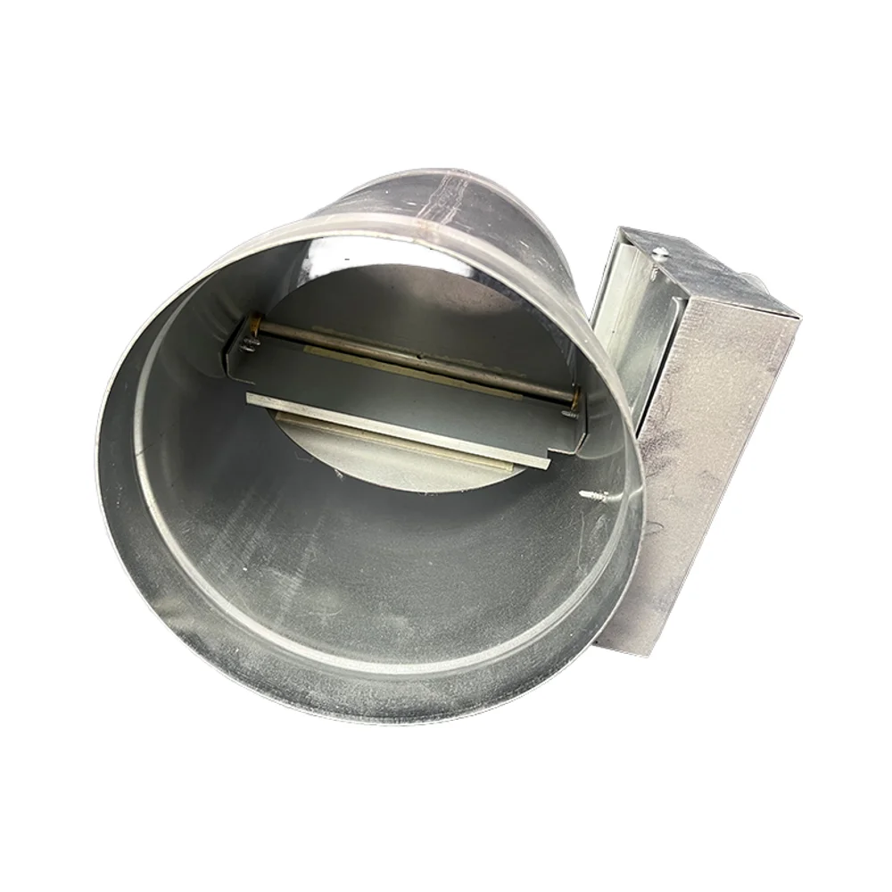 China factory custom round electric multi-leaf constant air volume regulating valve Hvac motorized volume control air damper