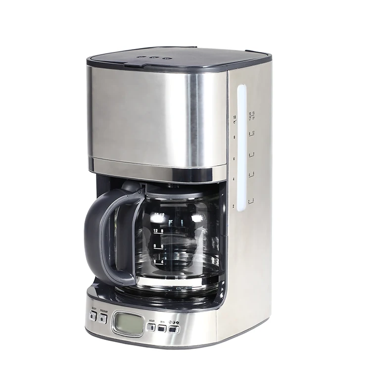Профессиональная капельная кофемашина Zhongshan из нержавеющей стали на заказ, 1,25 литров, со стеклянной баночкой