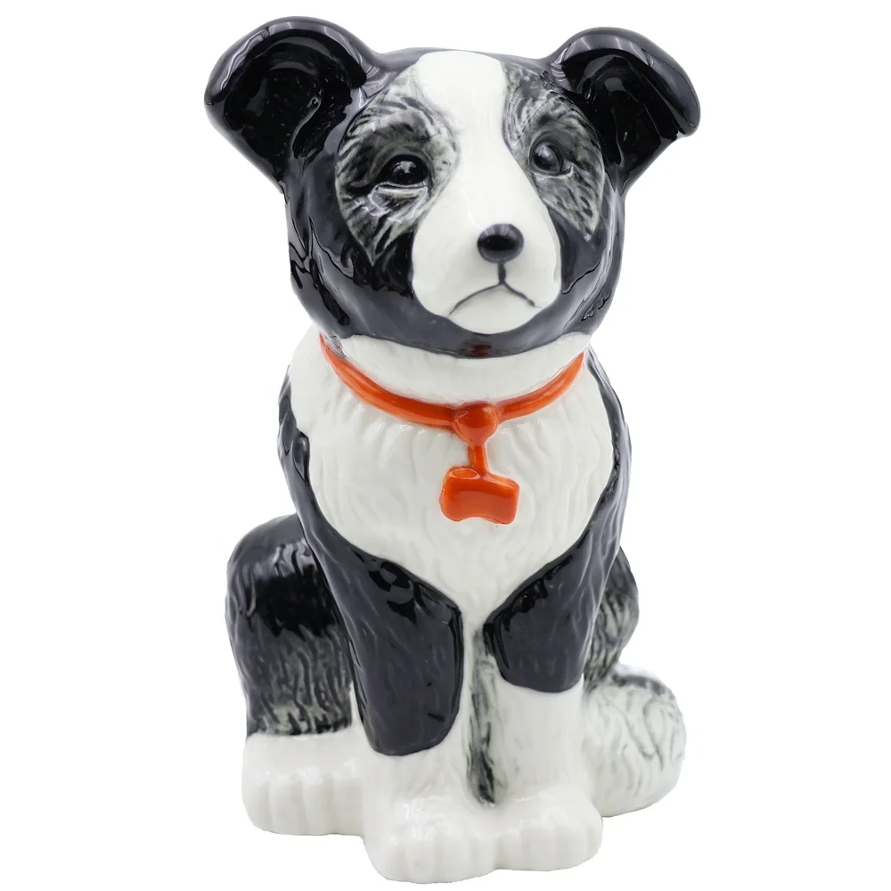Custom wholesale high grade present gift cute puppy cocktail cups porcelain embossed 3d animal mugs ceramic cool dog tiki mug