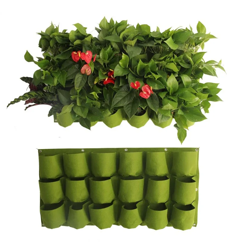 Green wall geotextile felt fabric vertical garden grow bags