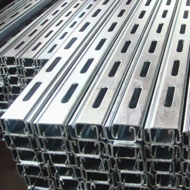 Manufacture Hot Dipped Galvanized C section purlins Support accessories Seismic Stents Bracket C Channel