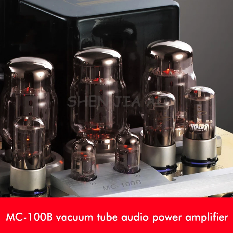 
MC-100B vacuum tube audio power amplifier tube power amplifier bile fever hiFi bile machine high power amplifier 110/220V 1PC 