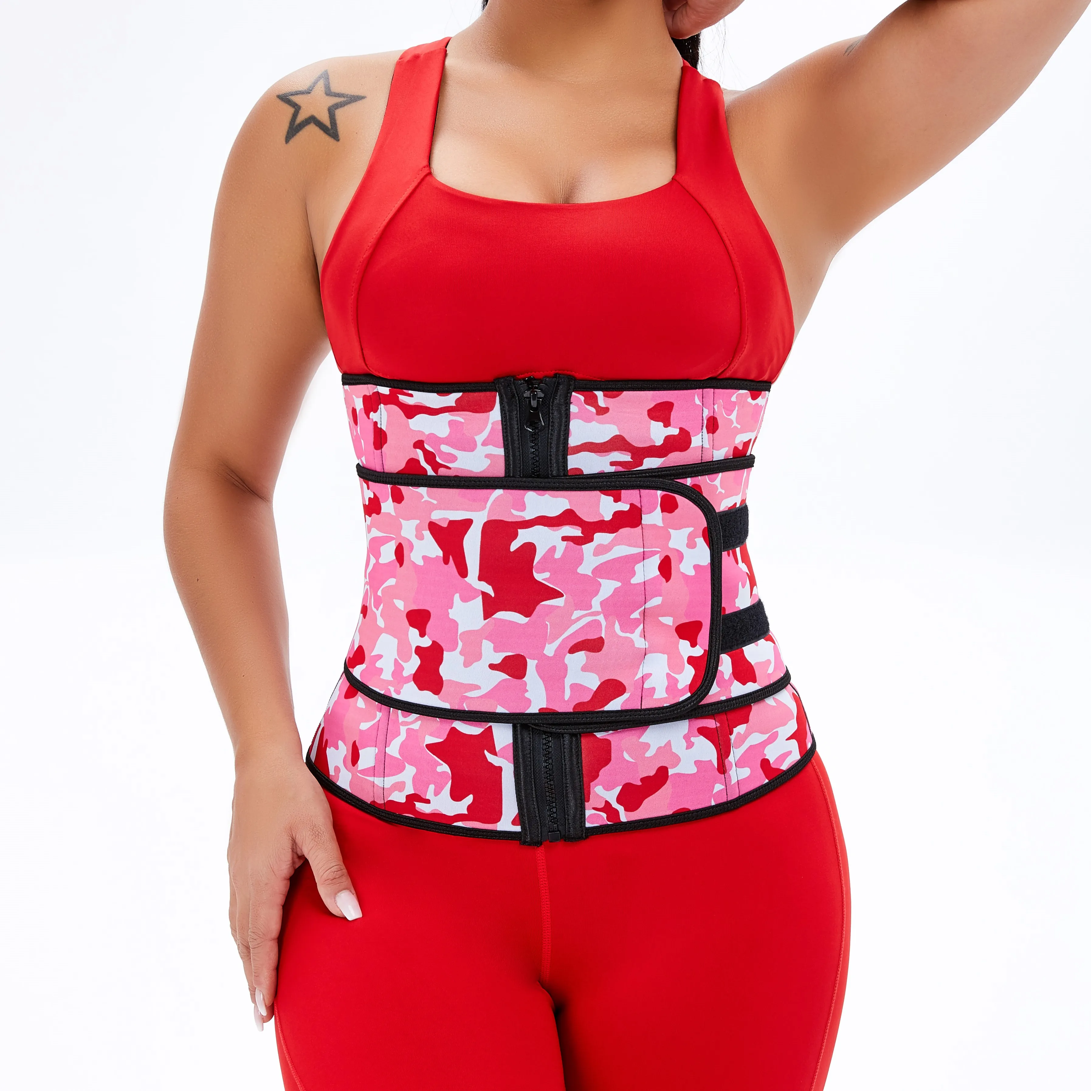 Dropshipping custom logo private label butt lifter latex neoprene full body corset sharper waist trainer slimming for women