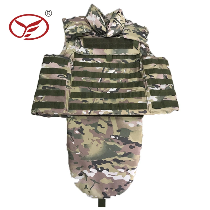 Арамидный материал, защита всего тела, пуленепробиваемый жилет, камуфляжная пуленепробиваемая куртка с системой molle