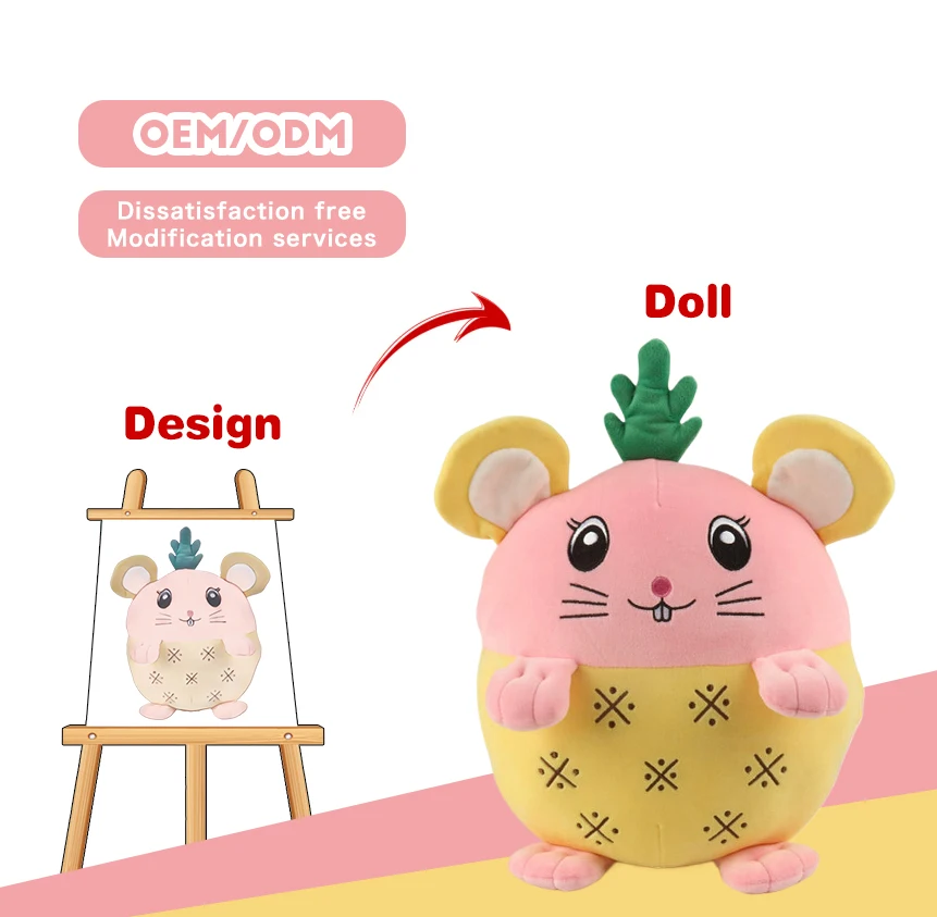 Custom Kids Stuffed Animal Mouse Plush Toys for Baby Doll