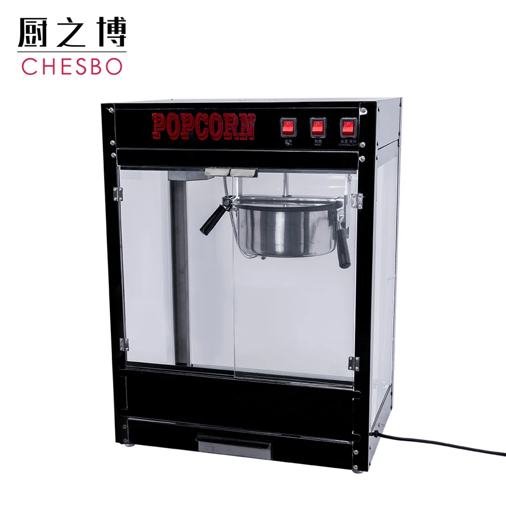 8 oz Bar Style Small Black Popcorn Machines Commercial China Maker on sale