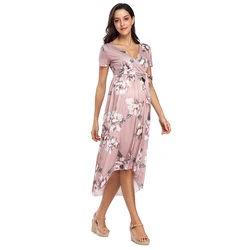 New Fashion Soft Summer Maternity Breastfeeding Nursing Dress