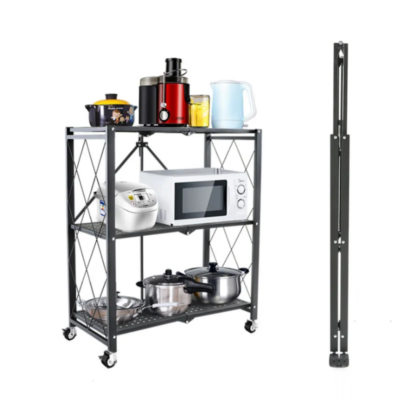 Mobile Standing Book Factory Direct Foldable Metal Storage Rack