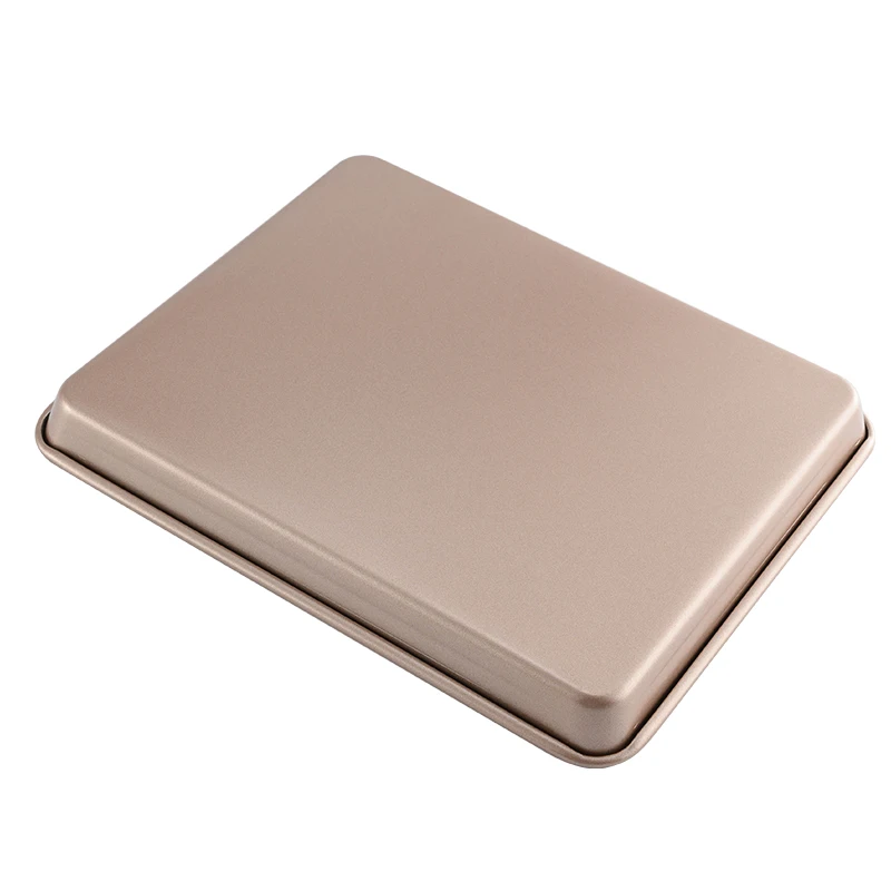 Прямоугольный поднос для выпечки из углеродистой стали противень печенья Золотая Антипригарная посуда и хлеба духовки