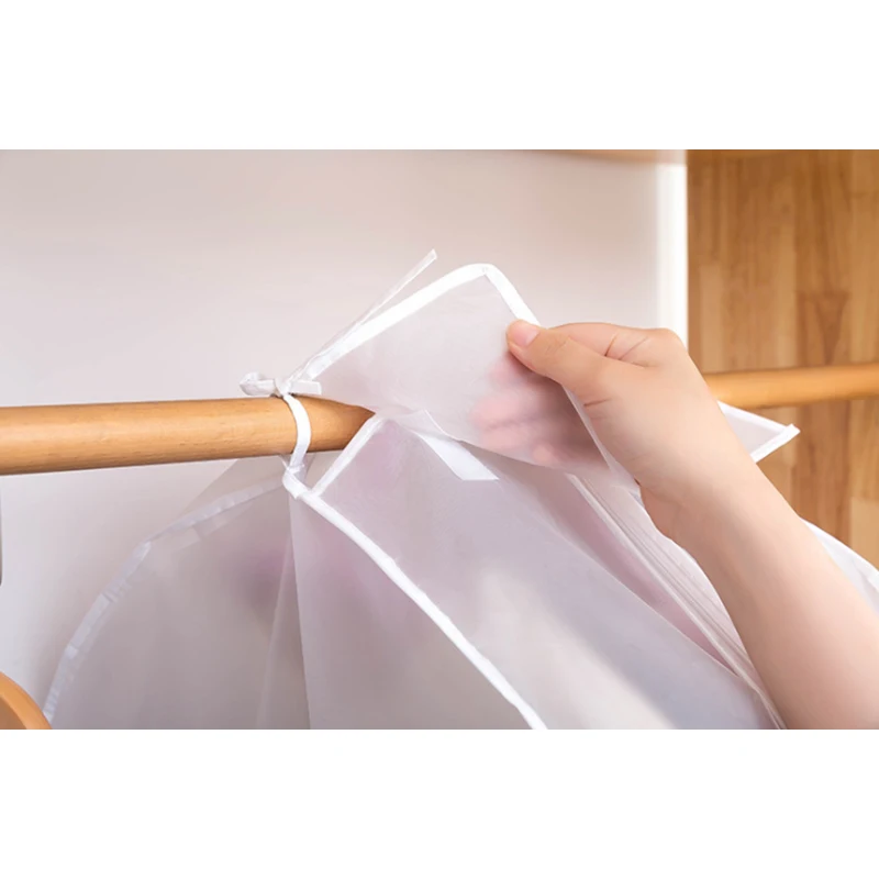 PEVA Clothes Dust Cover Fabric Case suit cover for Home Household Hanging-type Coat Suit Protect Storage Bag Wardrobe hanger