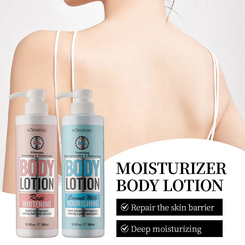 KORMESIC wholesale skincare beauty nourishing moisturizing organic Rose Green Tea Magnolia skin whitening bright body lotion
