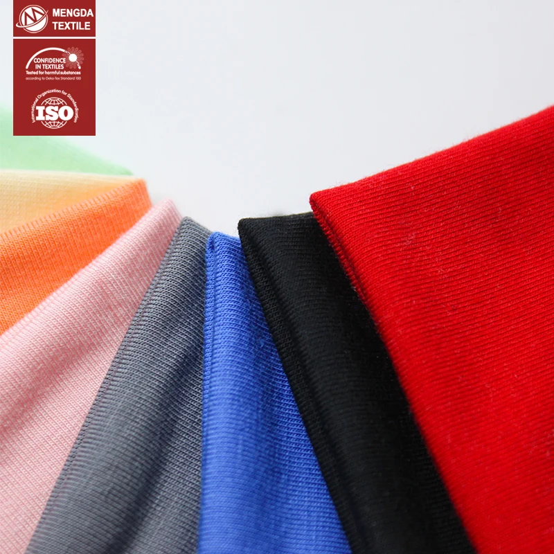 
 40s Высокое качество 95% вискоза 5% спандекс трикотажная ткань из микрофибры для нижнего белья футболка ткань  