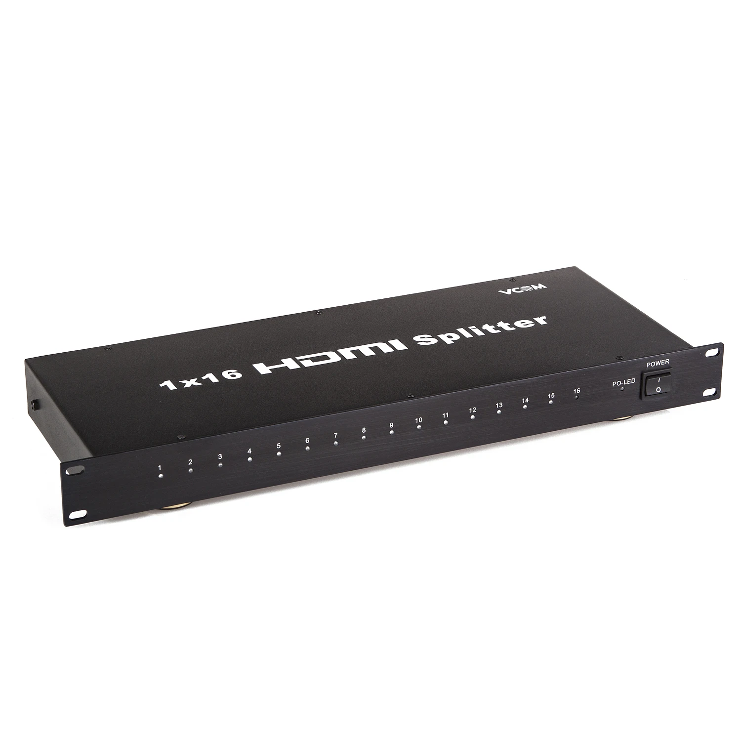 VCOM HDMI Сплиттер 4K 1 в 16 Выход 3D 1U HDMI сплиттер коробка поддержка 1080P для компьютерных игр HDMI сплиттер