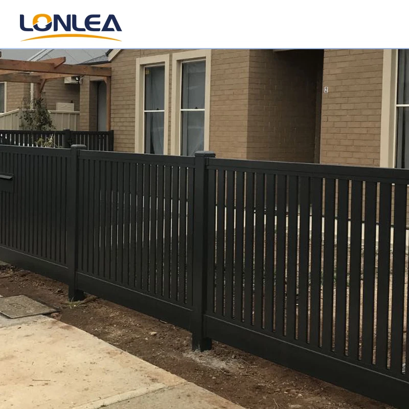 China Hot Sale Black Garden Fence Aluminum Fence Panels