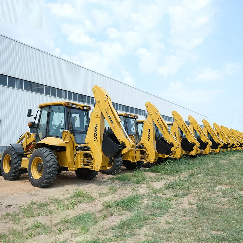 Китай дешевая цена 4x4 трактор с погрузчиком и экскаватором-экскаватором колесный мини-экскаватор-погрузчик погрузчик