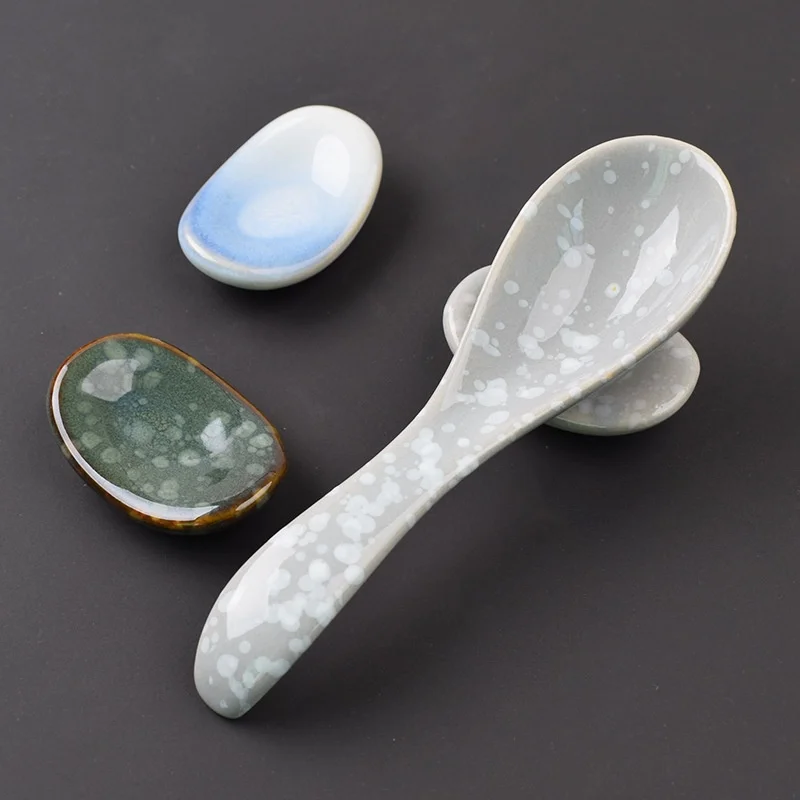 Kitchen accessories durable microwave oven dishwasher safe chopstick holder ceramic custom