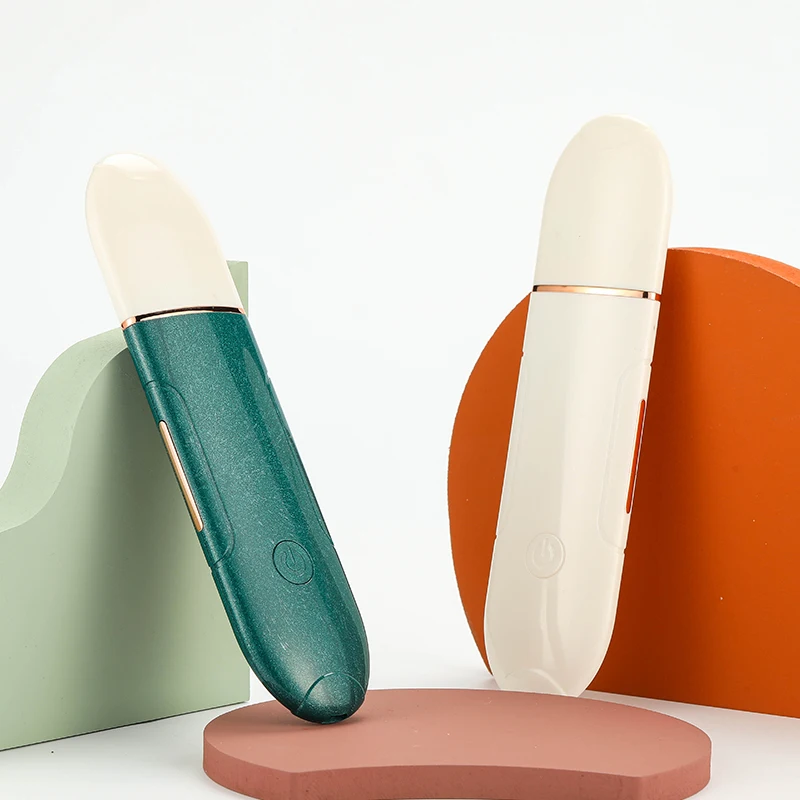 Portable Electric Facial Cleaner Skin Peeling Machine Professional Sonic Face Cleaning Spatula Ultrasonic Skin Scrubber