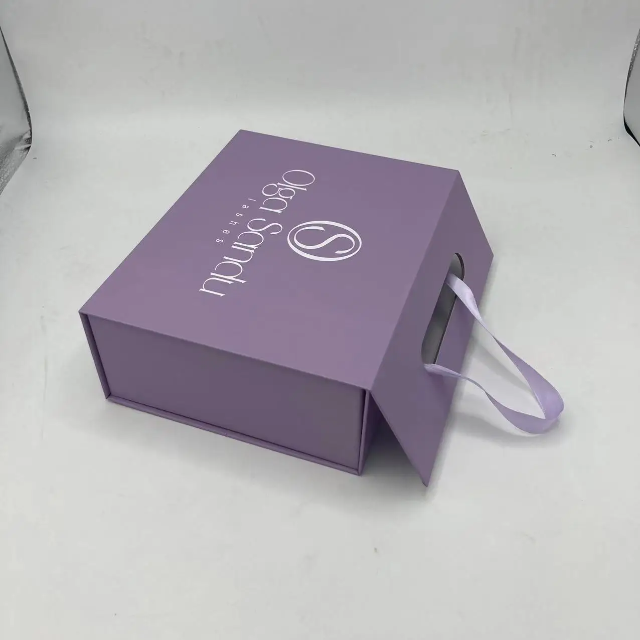 Reasonable price boxes personalised baby clothing sets gift purple cardboard clothing paper boxes packaging