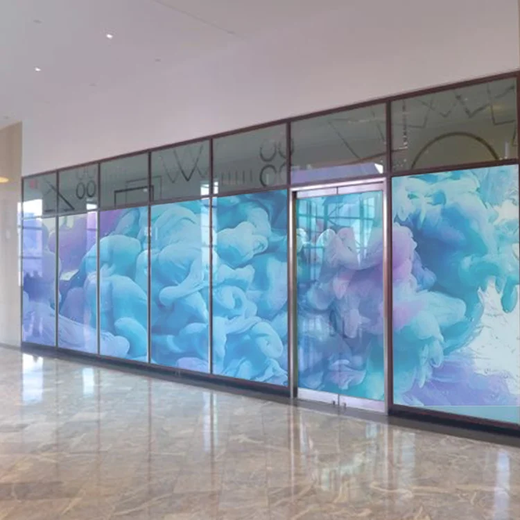 TQX pdlc folie Projection Wall Curved Glass Home Partition Door PDLC Smart Glass Liquid Crystal Glass Self-adhesive Dimming Film