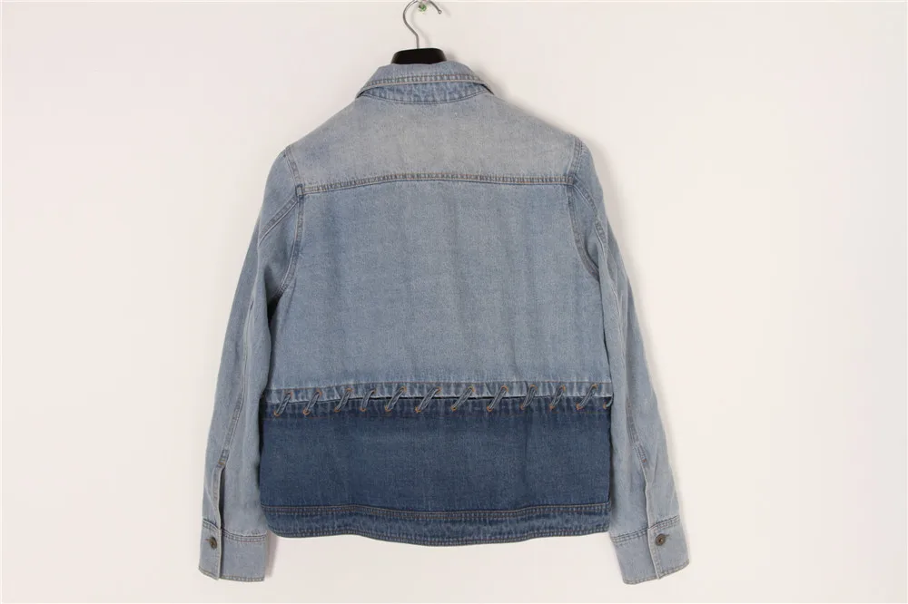 Stockpapa China good quality fashionable ladies casual denim jacket wholesale clothes for