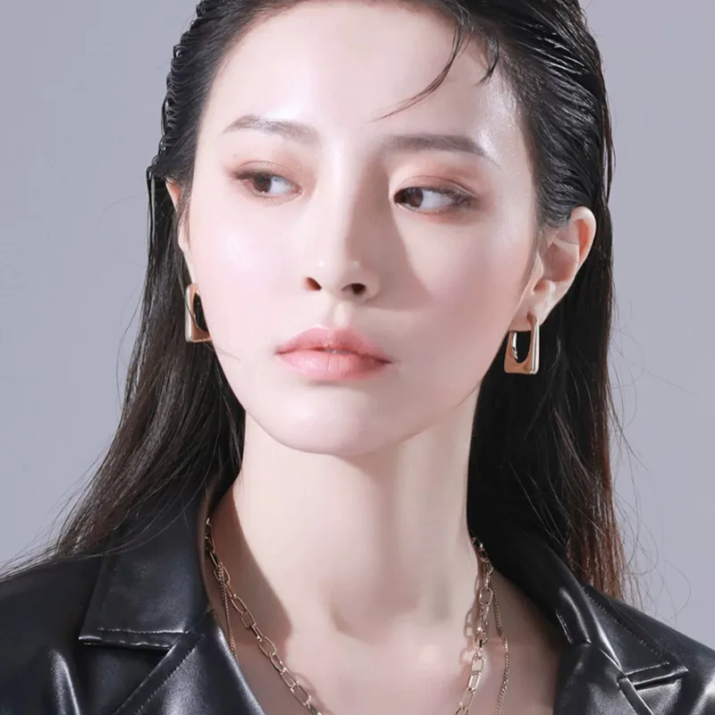 Glossy several  without piercing mosquito-repellent coil ear clip senior touch temperament all-match stud earrings tide