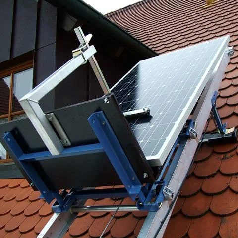 solar panel elevated solar structure ladder lift hoidst elevator