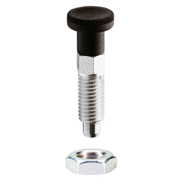 
M8*1.25 Stainless Steel Indexing plunger spring loaded thread retractable index plungers pin without rest position for GN717 