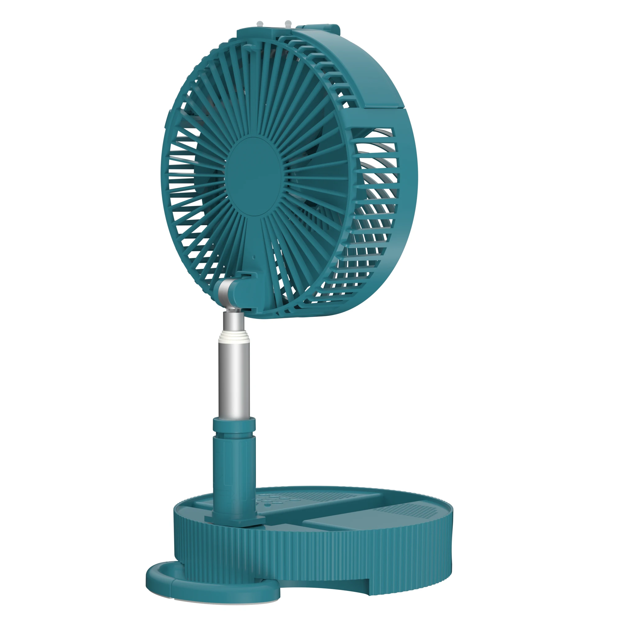 rechargeable multifunctional  portable mist fan with light and radio and TF card and 10000mah lithium battery 1075mm height