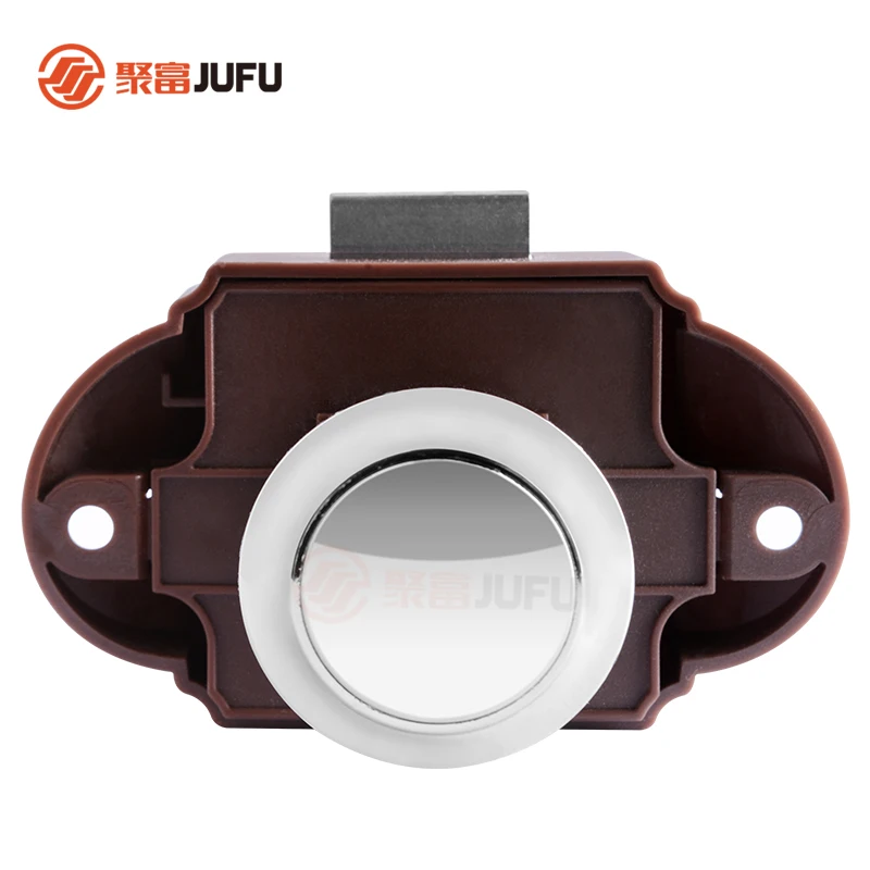 S6214B фургон, мебельный замок, большой коричневый кнопочный замок, защелка, аксессуары для домов на колесах