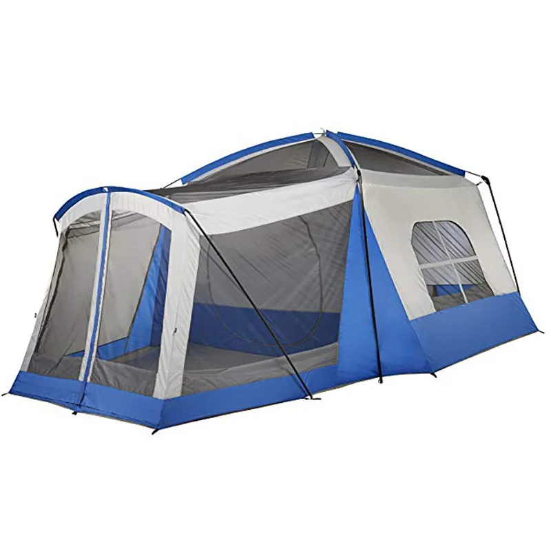 
8+ Person Tent Outdoors Water Resistant Dome Tent for Camping with Removable Rain Fly and Carry Bag 