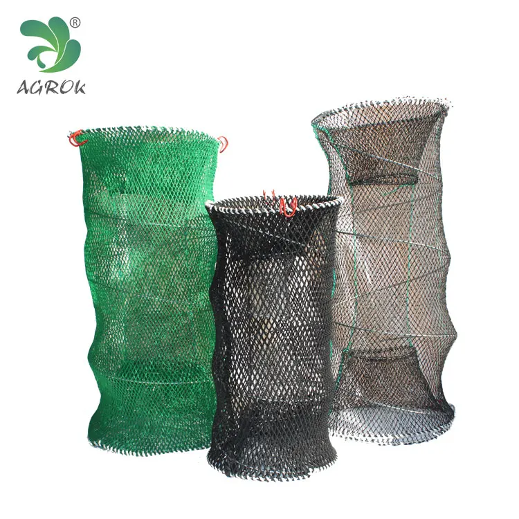 AGROK Large Knotless Crayfish Fishing Trap Big Rachel  Fish Trap Turtle 70cmx130 70x120 70x110